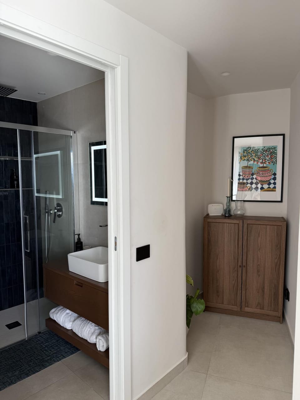 Shower, Bathroom, Photo of the whole room, towels