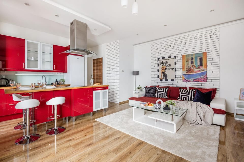 Kitchen or kitchenette, Living room, Dining area, minibar