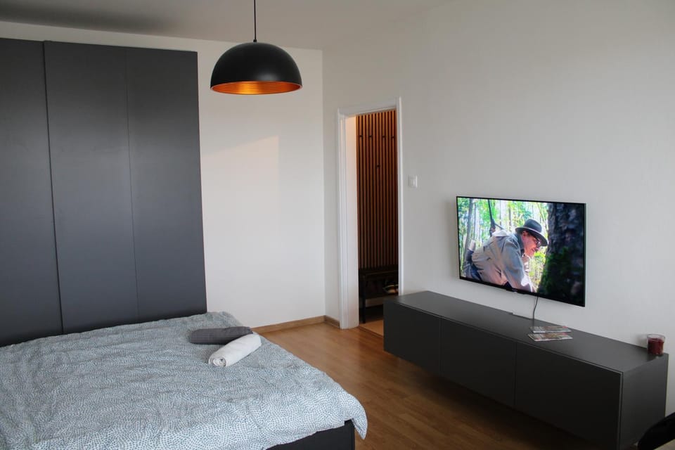Communal lounge/ TV room, Bed, TV and multimedia, Living room, Bedroom, towels