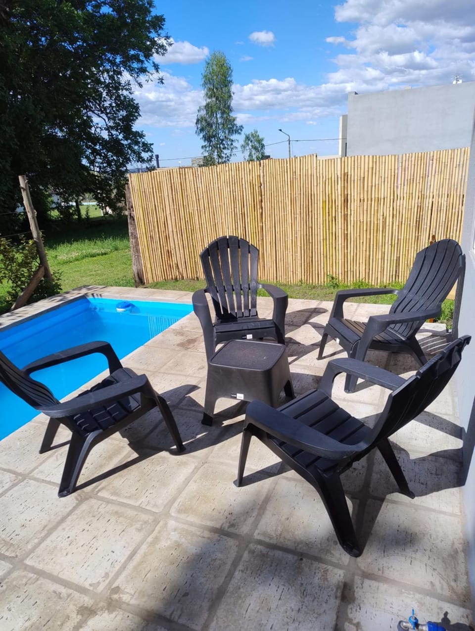 Patio, Pool view, Swimming pool, sunbed