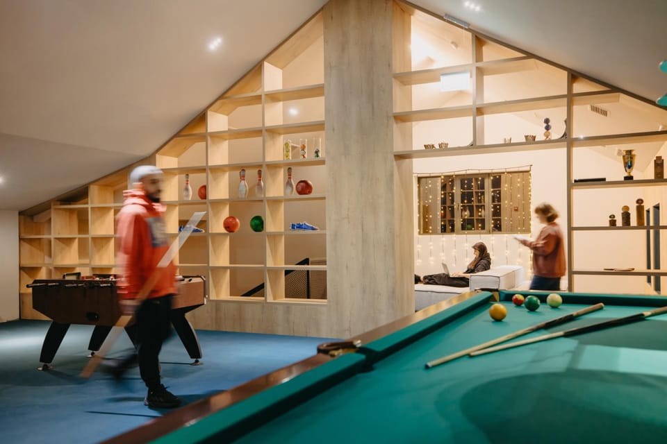 Billiard, Game Room, Entertainment, group of guests