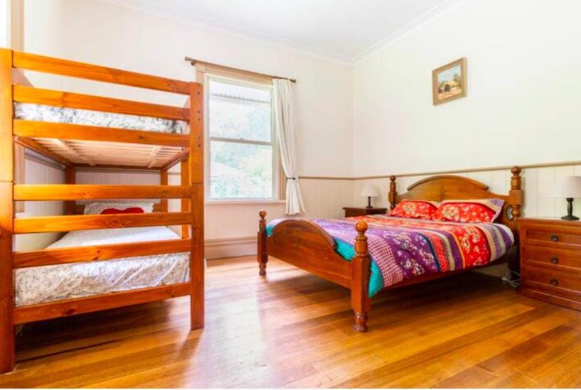 Photo of the whole room, bunk bed