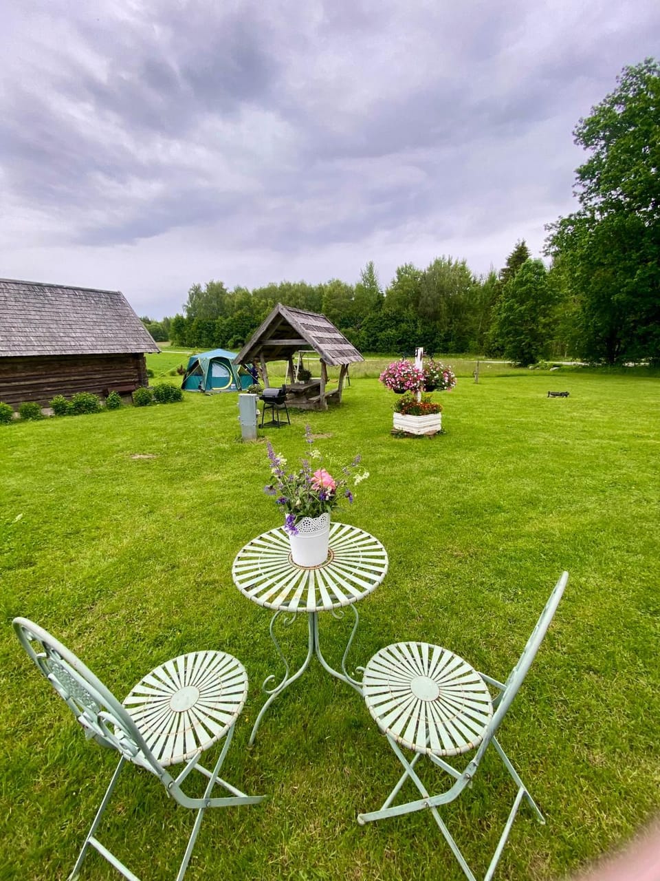 Stand-up tent and Sauna, farm experience BB Luxury tent in Estonia