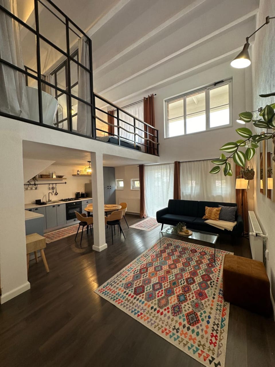 Kitchen or kitchenette, Living room, Photo of the whole room, Seating area, Dining area, Bedroom