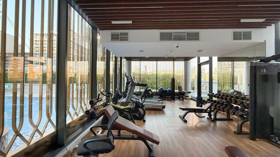 Upscale 2BR with Private Terrace & Pool View Apartment in Dubai