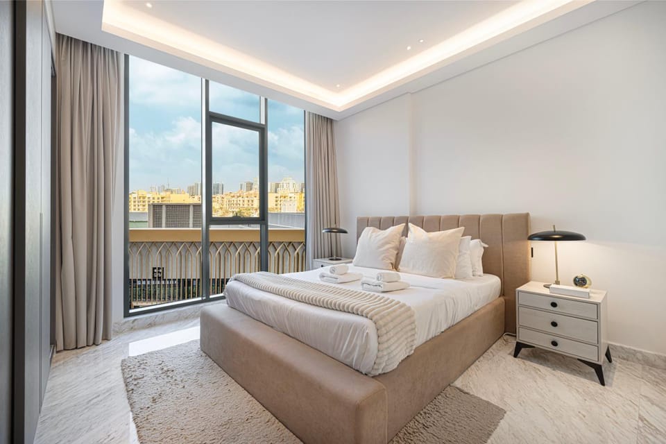 Upscale 2BR with Private Terrace & Pool View Apartment in Dubai