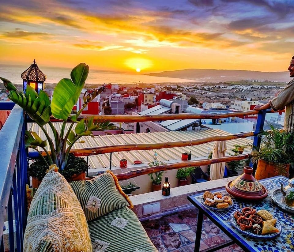 Balcony/Terrace, City view, Sea view, Sunset