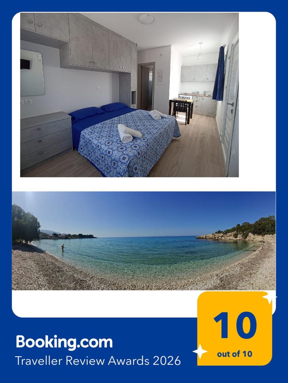 Photo of the whole room, Sea view