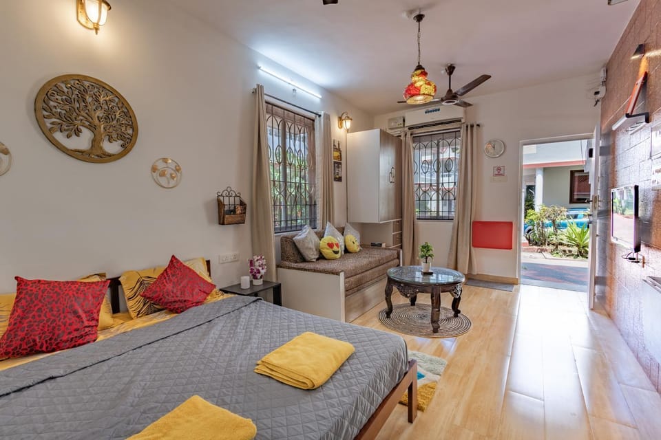 Ground Floor Studio With S Pool 3 Min Ride To Benaulim Beach Apartment in Benaulim