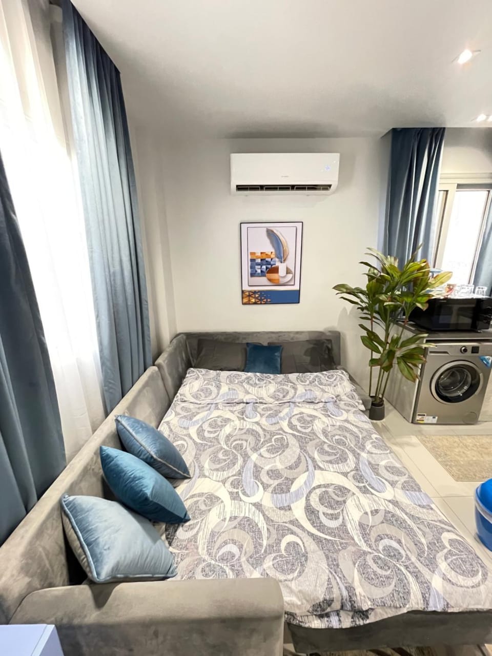 Bed, washing machine, air conditioner