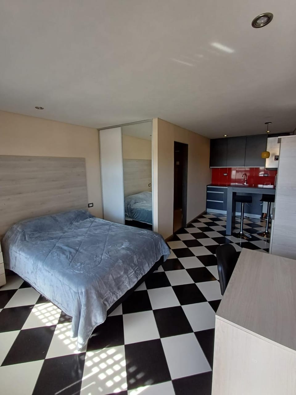 Bed, Photo of the whole room, Bedroom, wardrobe