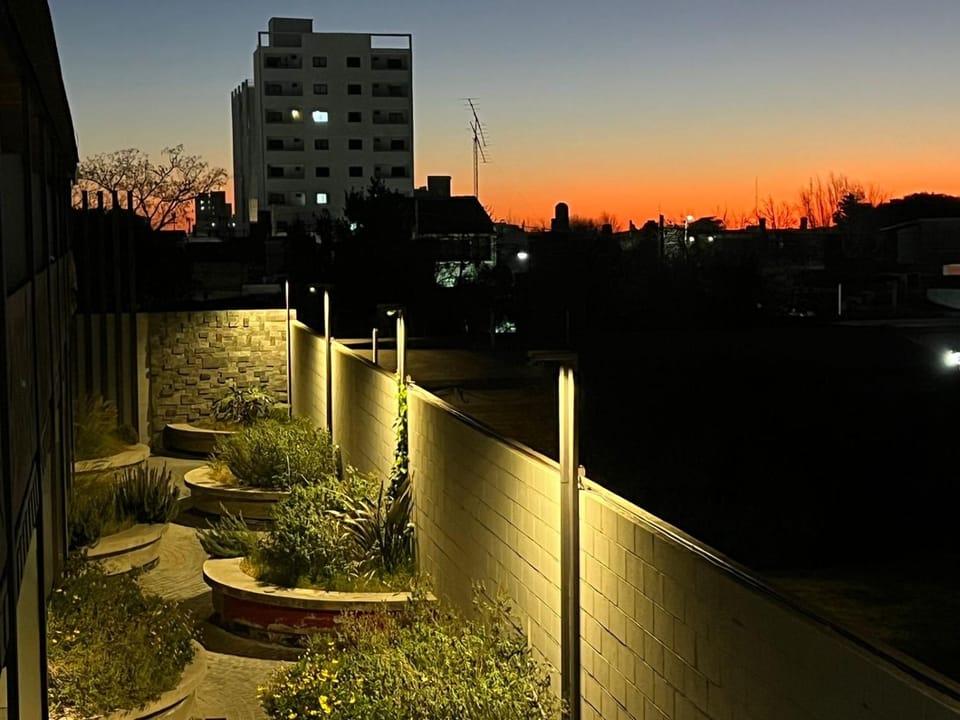 Garden view, Sunset