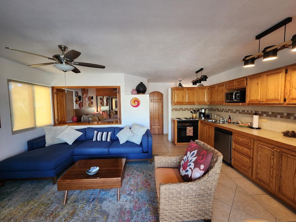 Kitchen or kitchenette, Living room, Photo of the whole room