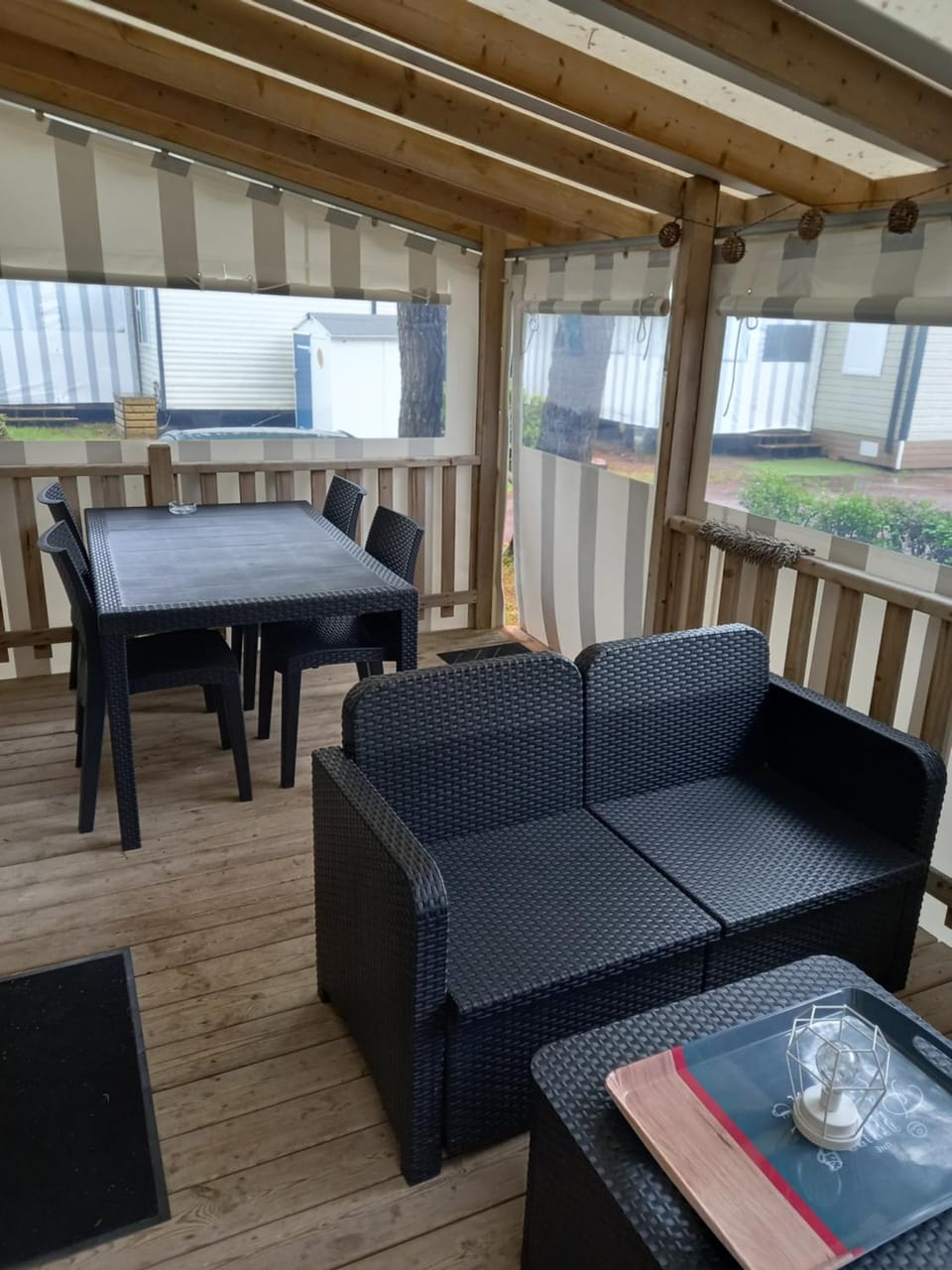 Patio, Living room, Dining area