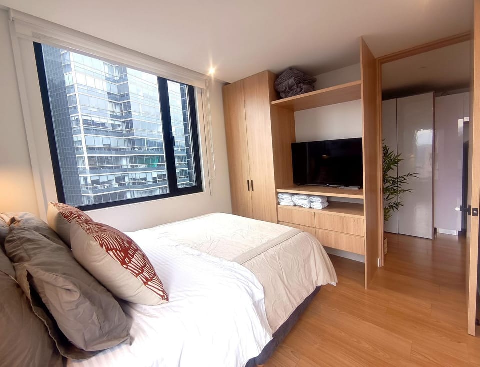 Comfort with panoramic balcony, parking, Usaquén Apartment in Bogota