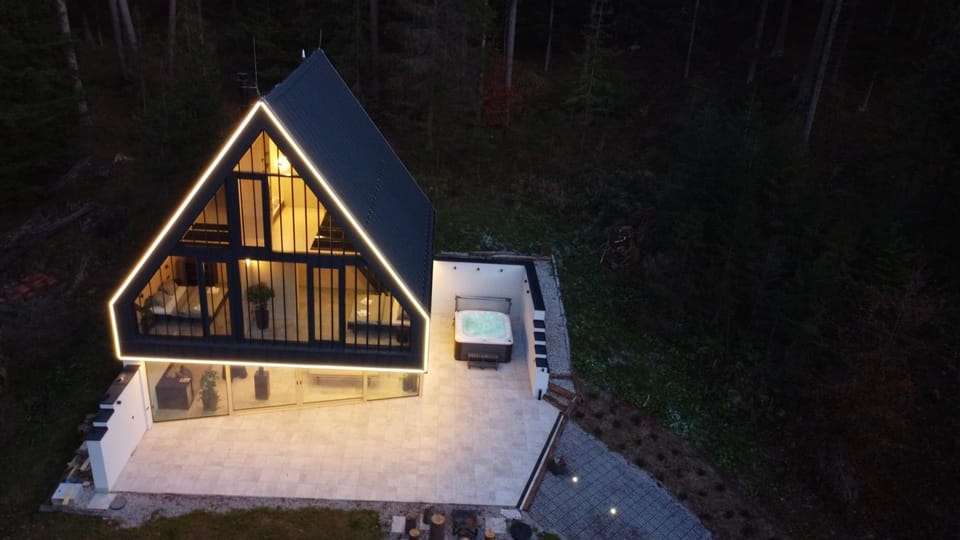 Property building, Night, Natural landscape