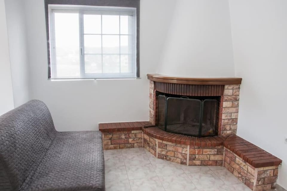 Living room, fireplace