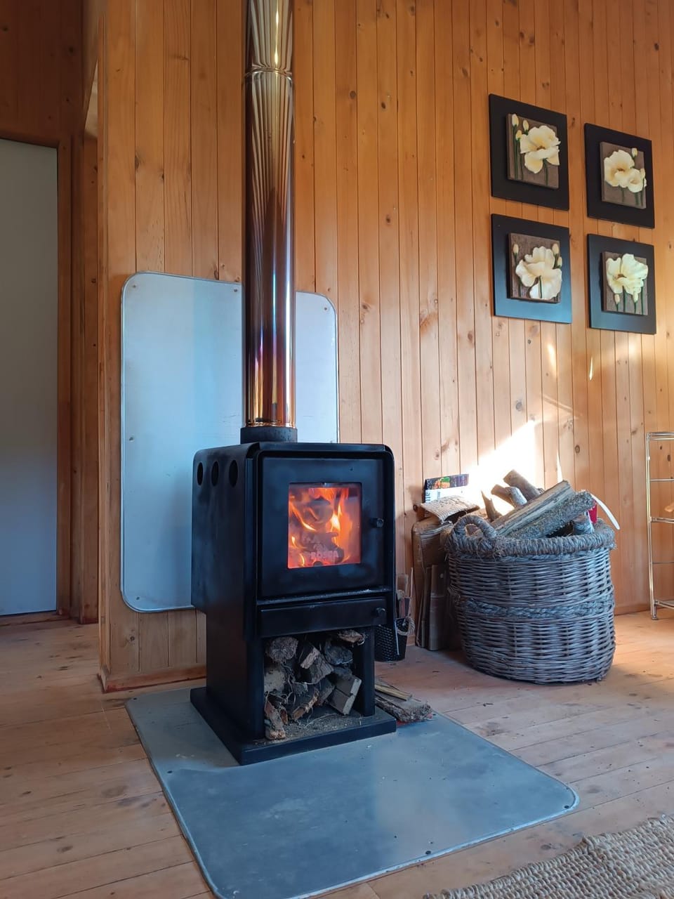 Living room, fireplace