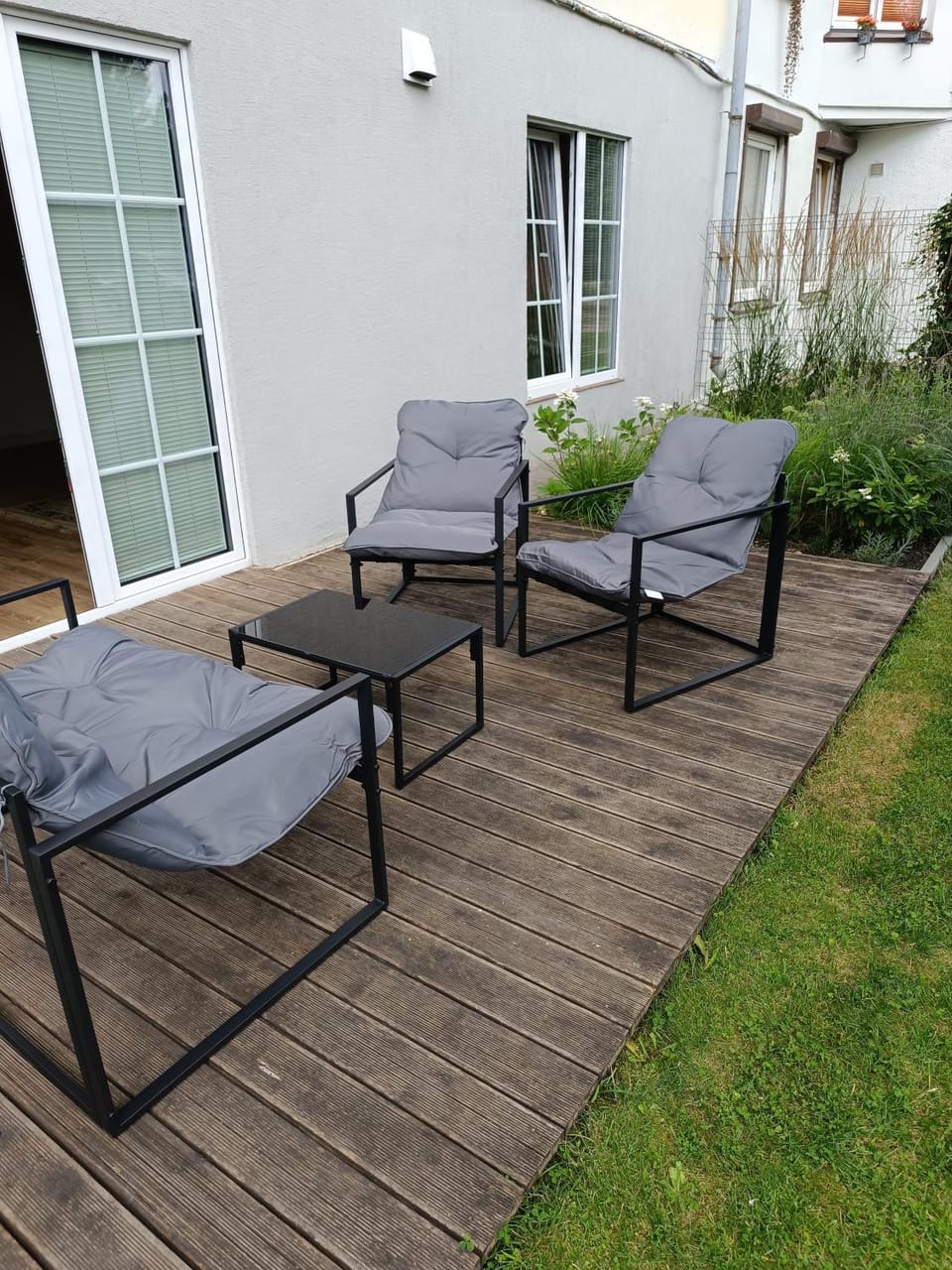 Patio, Garden, Seating area, Garden view
