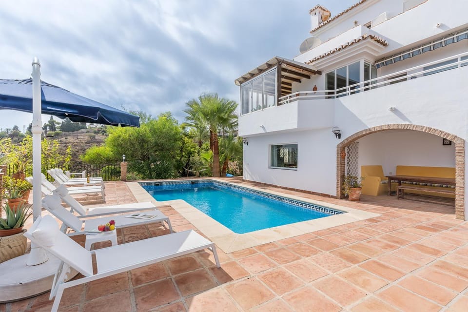 Property building, Living room, Swimming pool