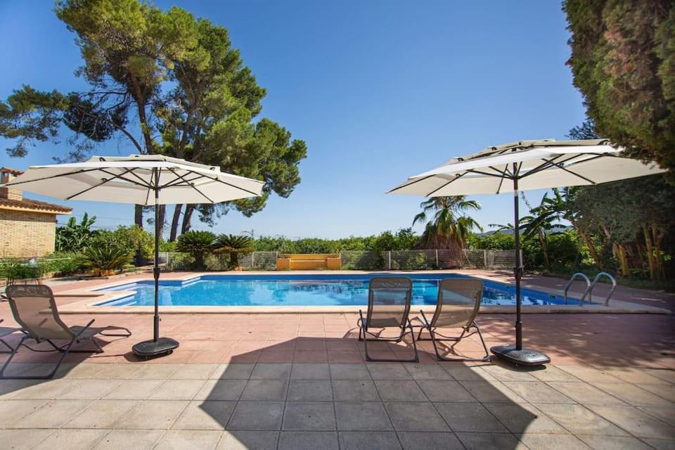 Garden view, Pool view, Swimming pool, sunbed