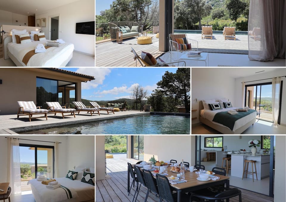 Patio, Day, Natural landscape, View (from property/room), Balcony/Terrace, Living room, Seating area, Dining area, Swimming pool, sunbed