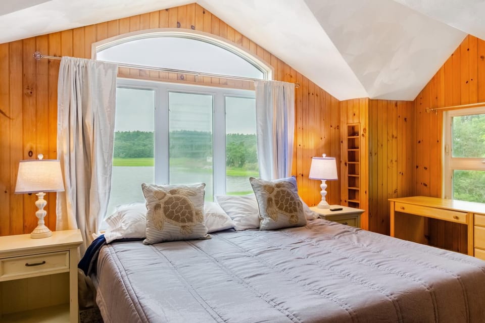 Bed, Natural landscape, Bedroom