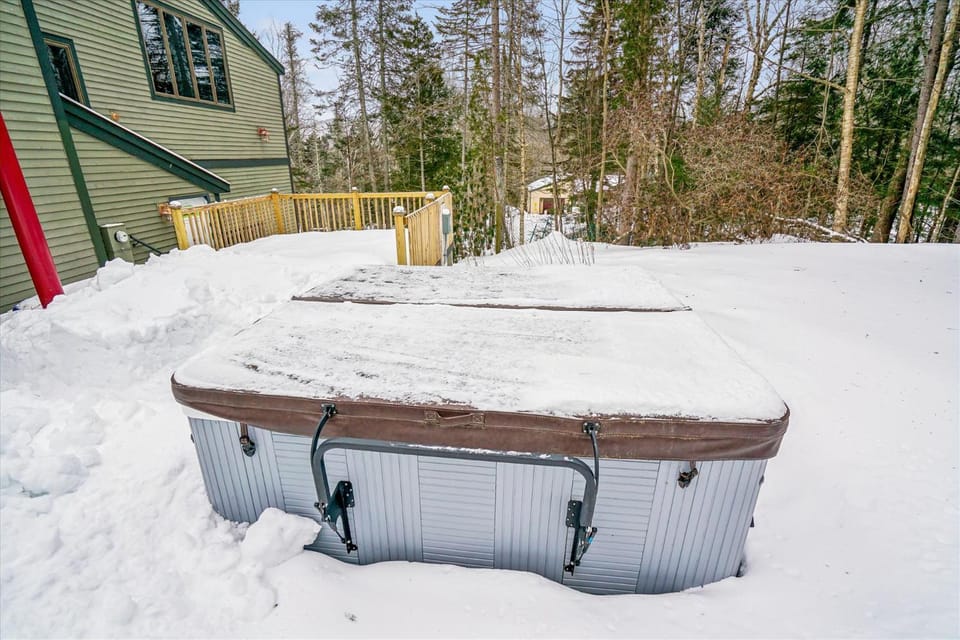 Day, Winter, Hot Tub