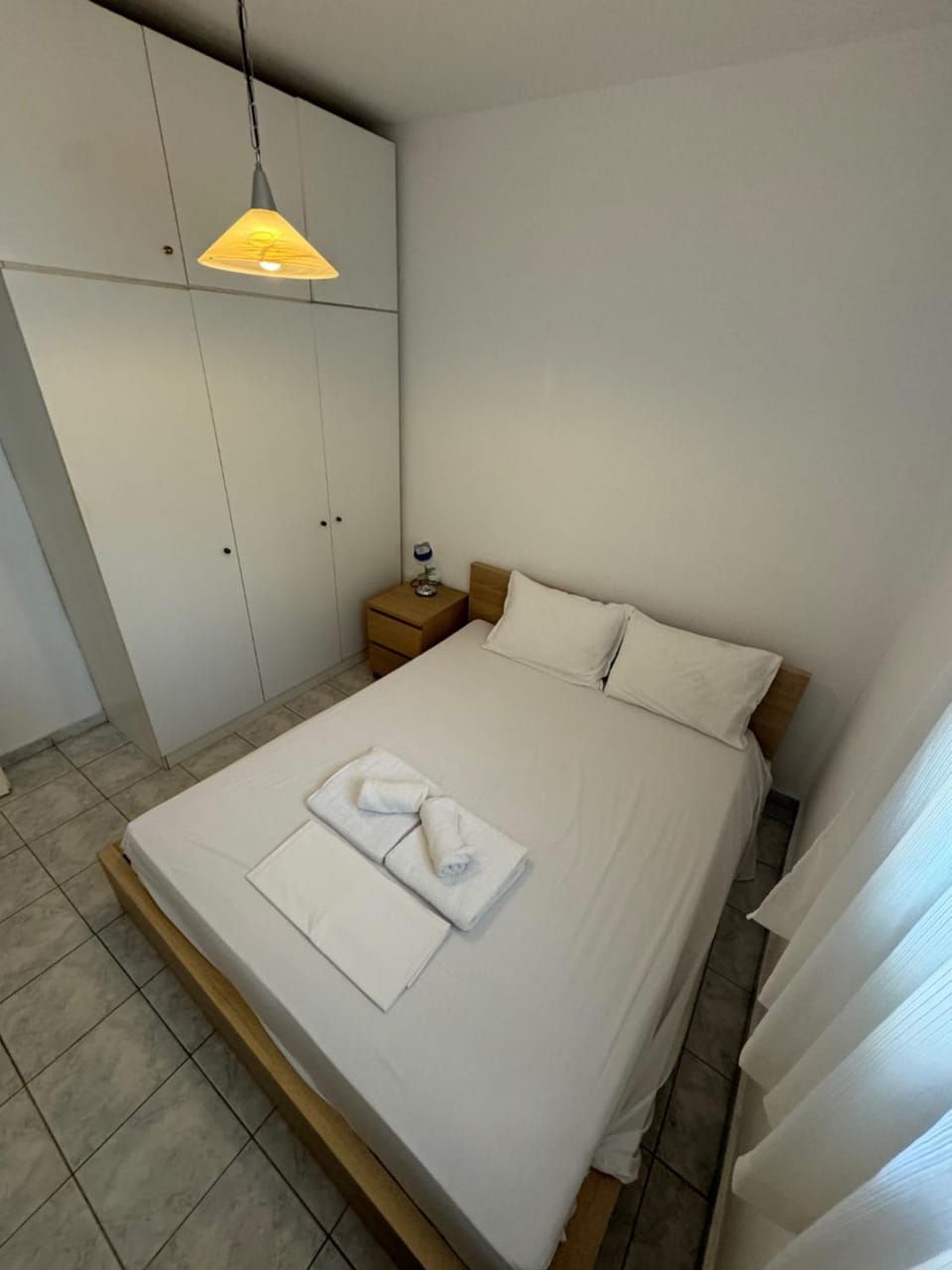 Bed, Photo of the whole room, Bedroom, towels, wardrobe
