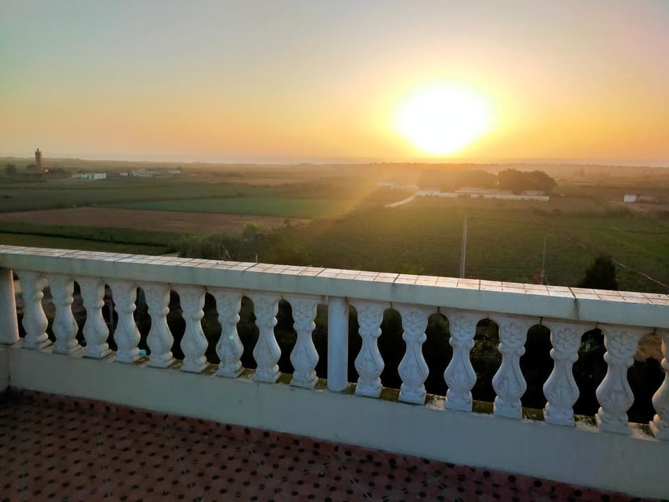 Day, Natural landscape, View (from property/room), Balcony/Terrace, Balcony/Terrace, Sea view, Sunset