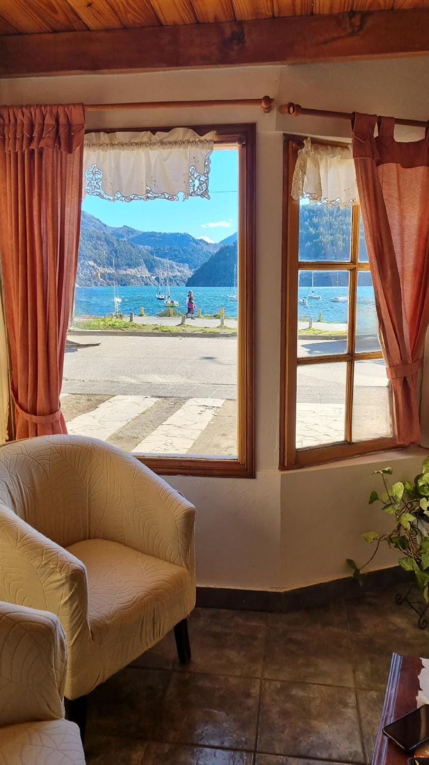 Natural landscape, Seating area, Lake view, Mountain view
