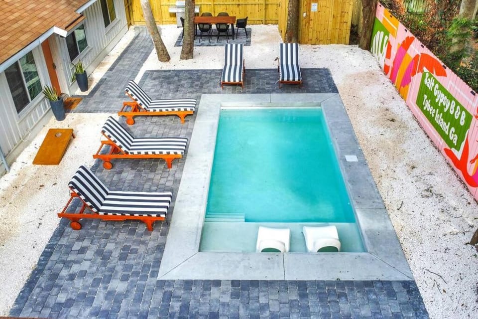 Salt Gypsy Unit A Expansive Outdoor Space w Pool Apartment in Tybee Island