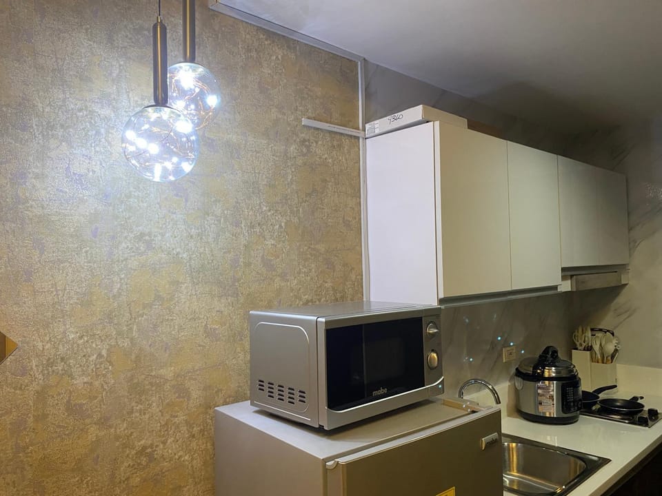 Coffee/tea facilities, Kitchen or kitchenette, minibar, oven, stove