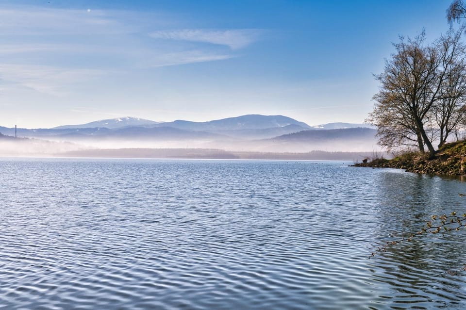 Nearby landmark, Natural landscape, Lake view, Mountain view