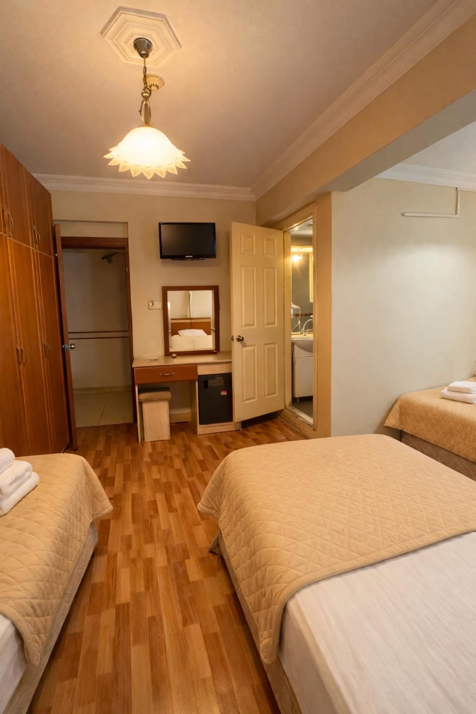 Bed, TV and multimedia, Photo of the whole room, wardrobe