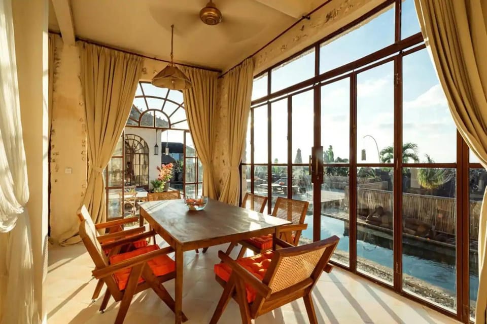 View (from property/room), Seating area, Dining area, Pool view, Swimming pool