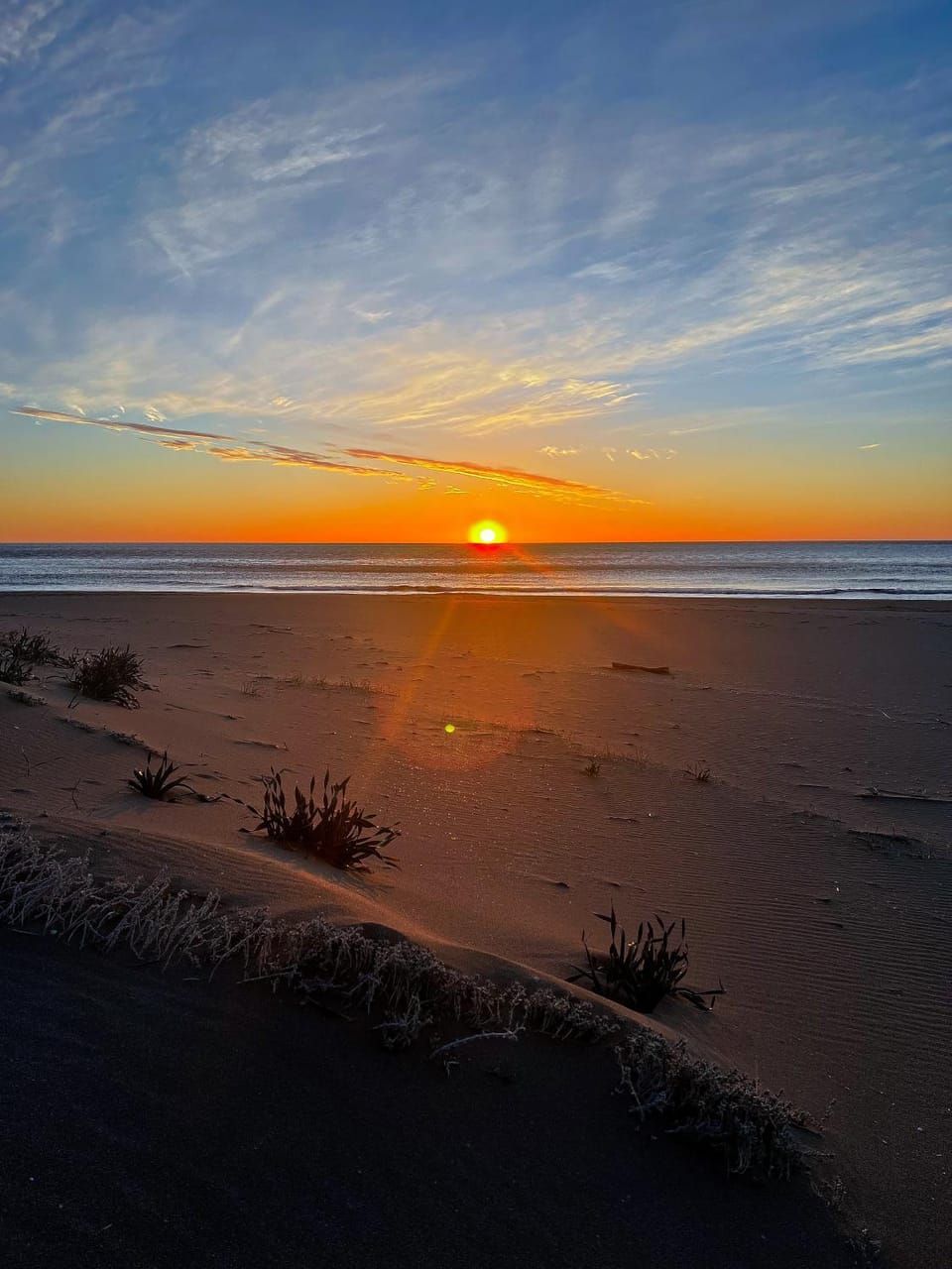 Natural landscape, Beach, Sea view, Sunset