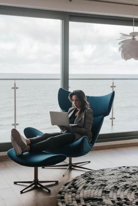 Living room, Seating area, Sea view