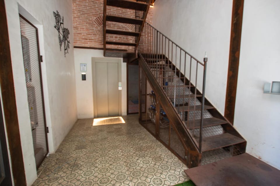 Property building, elevator