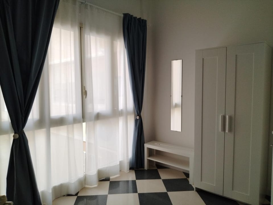 Photo of the whole room, wardrobe