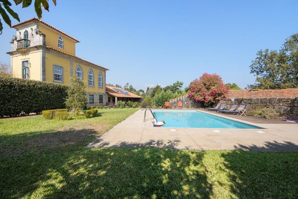 Property building, Living room, Swimming pool