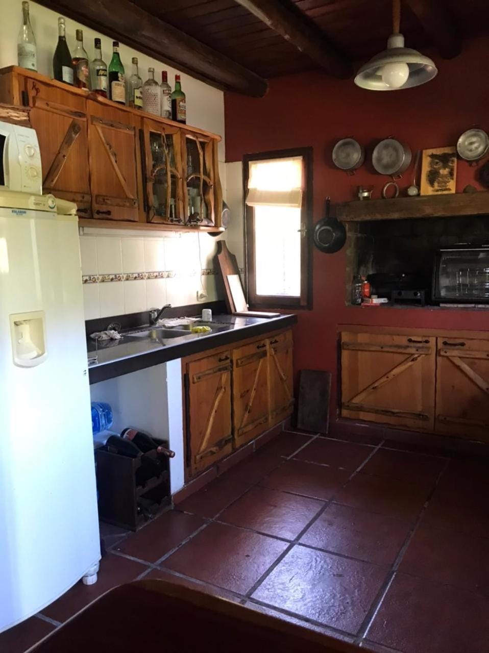 Kitchen or kitchenette, oven, stove