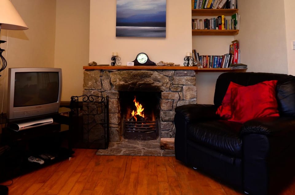 Communal lounge/ TV room, TV and multimedia, Living room, Seating area, fireplace