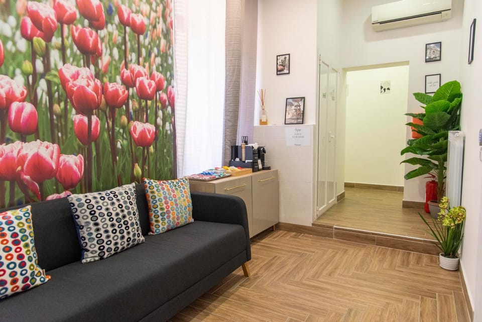 Living room, air conditioner