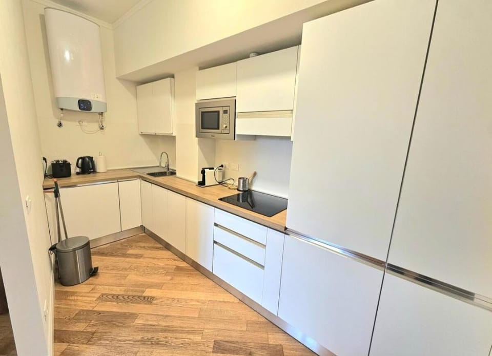 Kitchen or kitchenette, dishwasher, oven