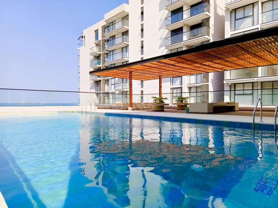 Pool view, sunbed