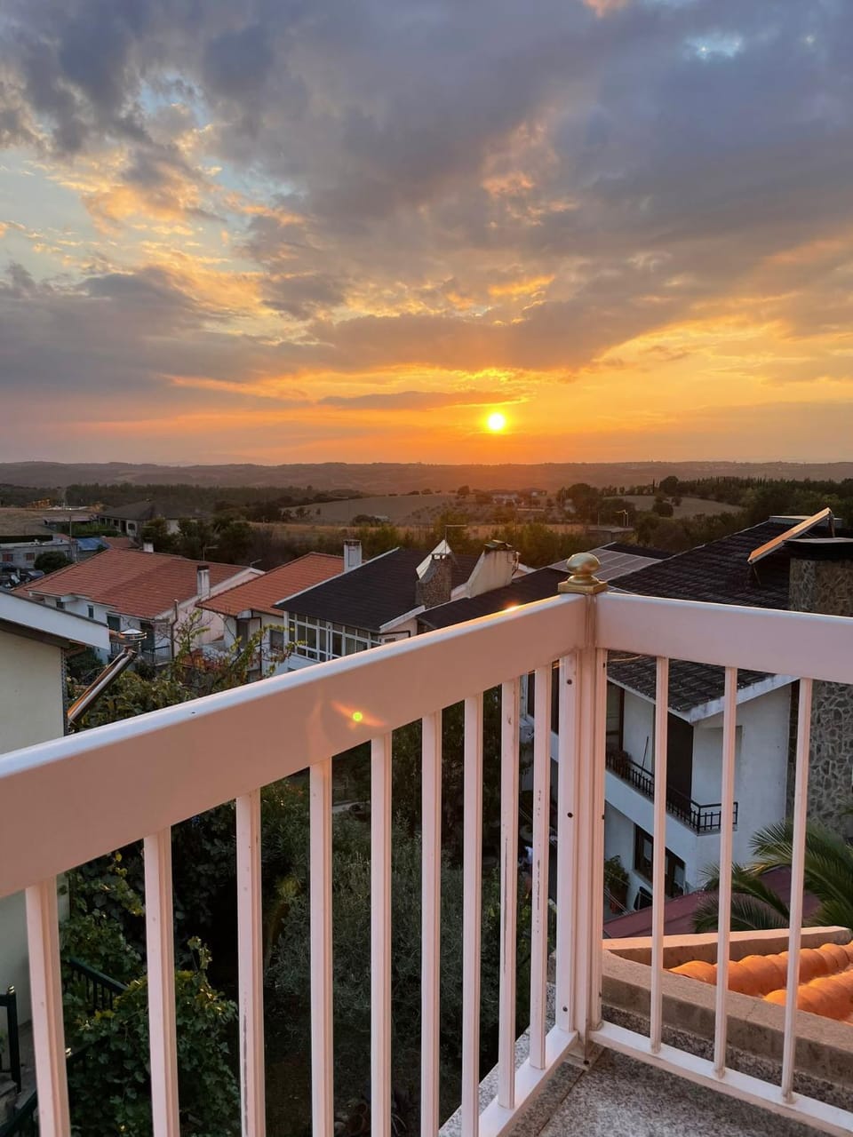 Natural landscape, View (from property/room), Balcony/Terrace, Sunset