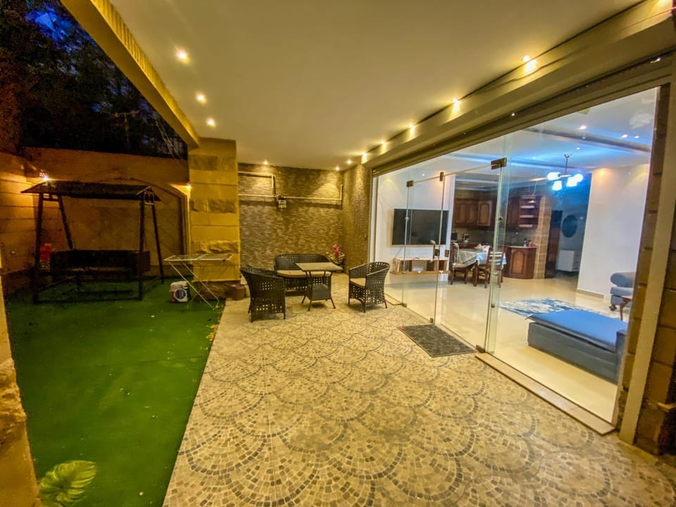 Patio, Garden, Living room, Seating area, Garden view