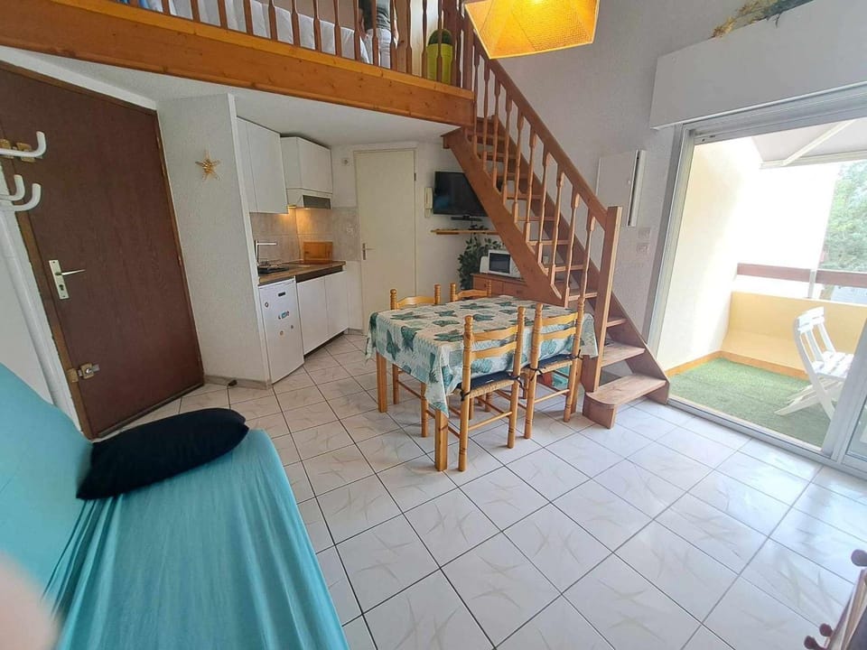 Accès direct plage! Charmant T2 mezzanine avec terrasse et parking privé - FR-1-326-833 Apartment in Marseillan
