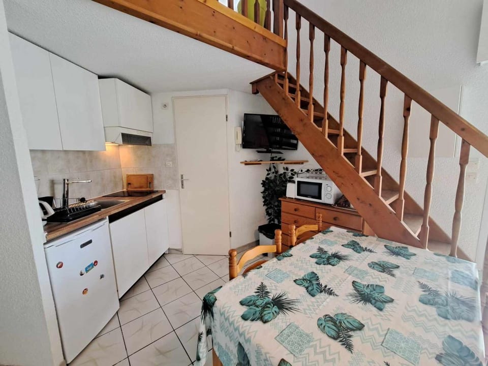 Accès direct plage! Charmant T2 mezzanine avec terrasse et parking privé - FR-1-326-833 Apartment in Marseillan